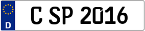 Trailer License Plate